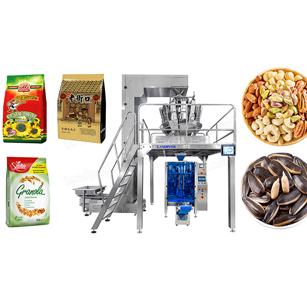 瓜子稱(chēng)重貼標(biāo)包裝機(jī)視頻